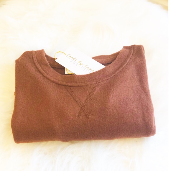 Hazelnut Brown Hacci Crewneck Sweatshirt - Picture 5 of 7